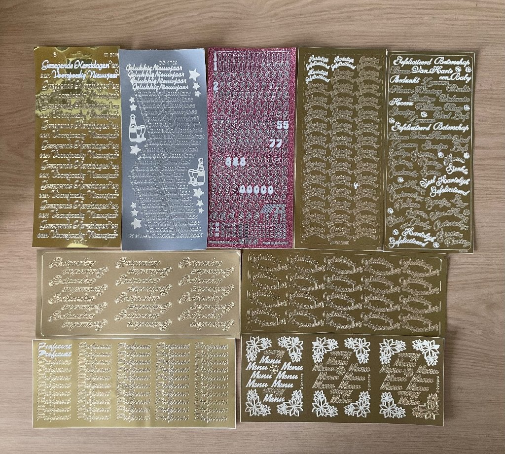 Stickervellen, Hobby & Loisirs créatifs, Cartes | Fabrication, Enlèvement, Utilisé