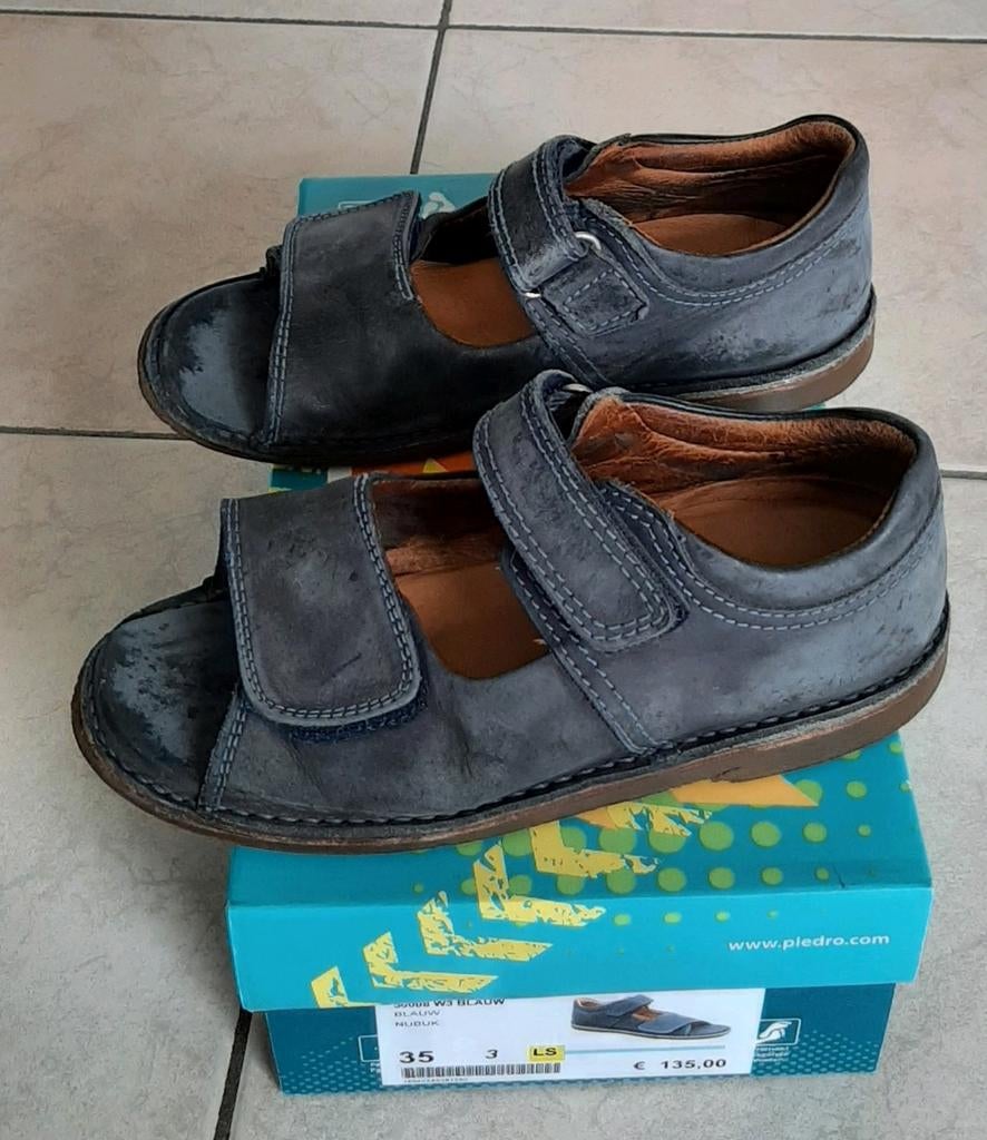 Blauwe nubuck sandalen PIEDRO maat 35, Piedro, Gebruikt, Schoenen, Ophalen of Verzenden
