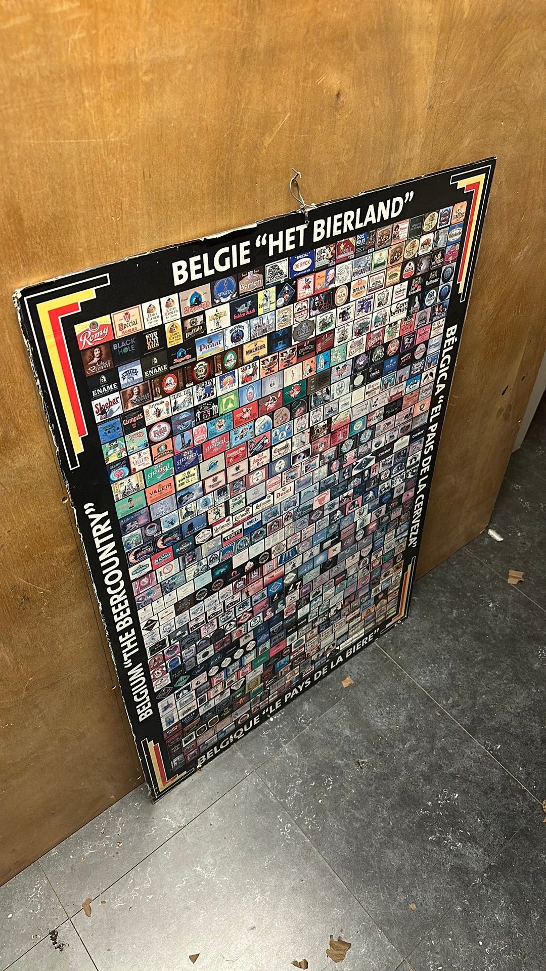 Het bierland reclamebord, Verzamelen, Ophalen of Verzenden, Reclamebord