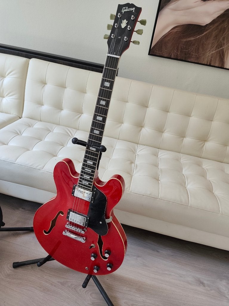 Guitare Semi-Hollow style ES335, Musique & Instruments, Enlèvement, Comme neuf, Semi-solid body, Autres marques
