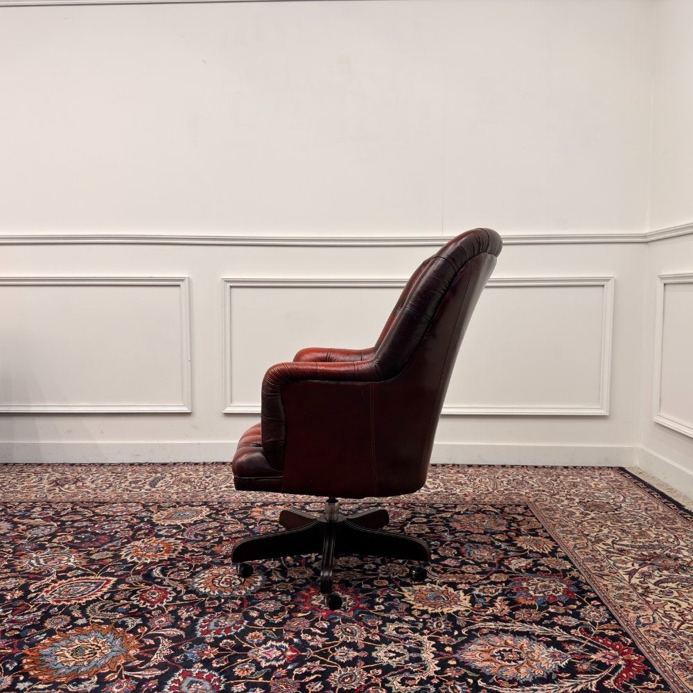 Klassiek Engels Chesterfield Bureaustoel, Ophalen of Verzenden