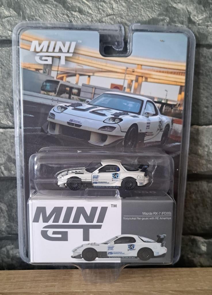 Mazda RX-7 1/64ème mini gt (blister édition), Neuf, Enlèvement ou Envoi, Voiture, Mini gt