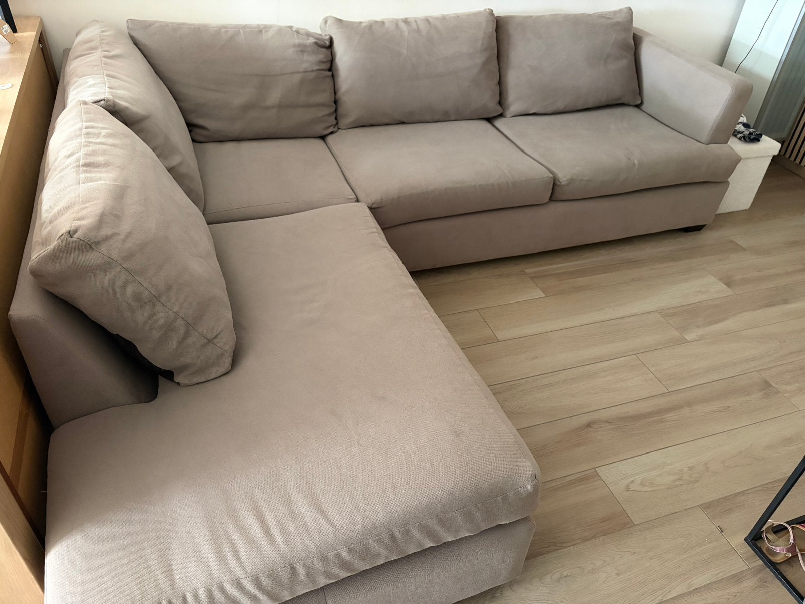 Zetel met longchair, 100 à 125 cm, 250 à 300 cm, Quatre personnes ou plus, Enlèvement