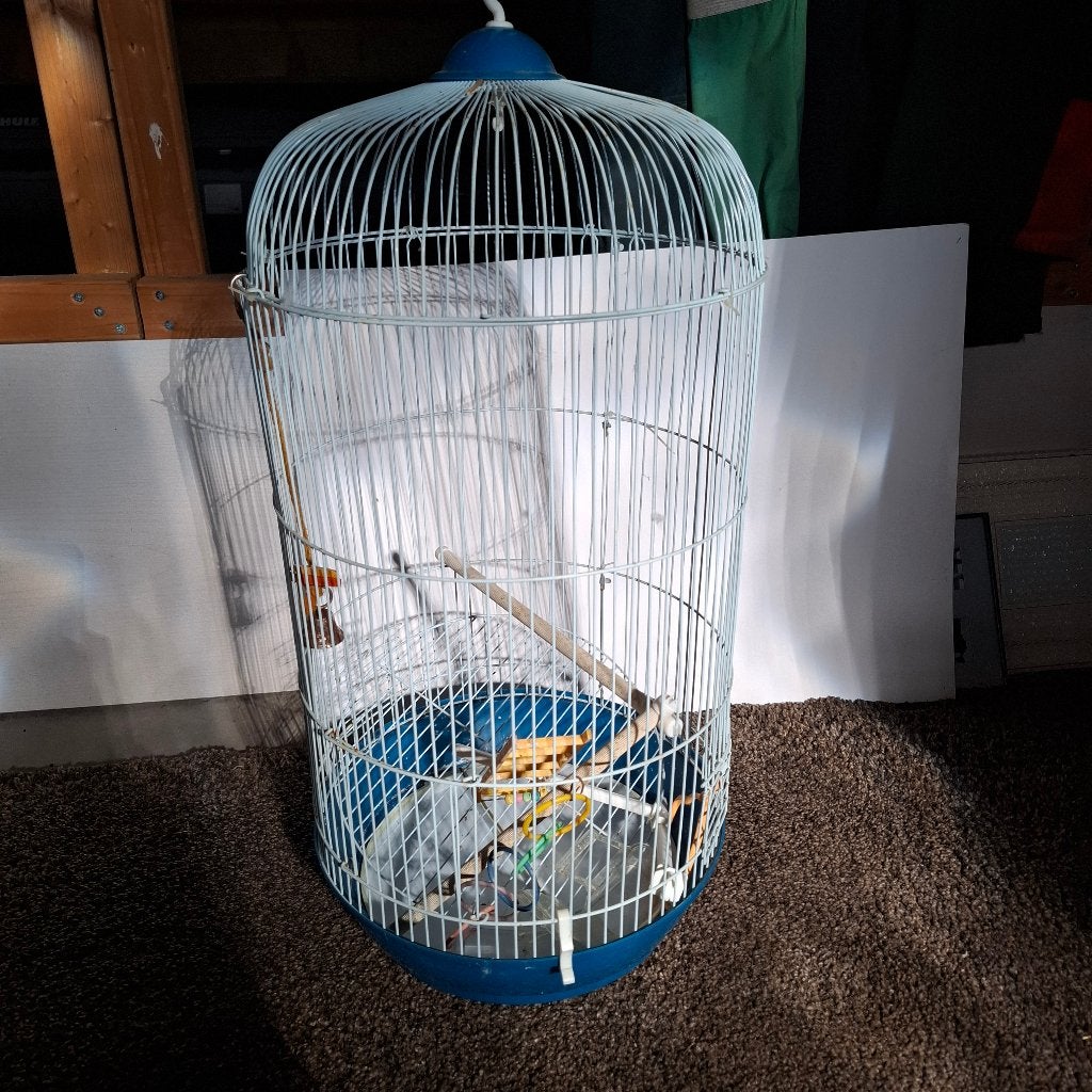 3 verschillende vogelkooien, Dieren en Toebehoren, Ophalen, Gebruikt, Aluminium, Vogelkooi