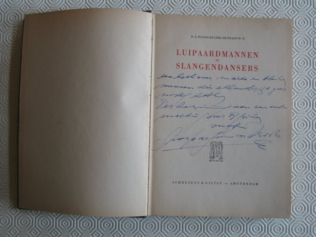 Luipaardmannen en slangendansers, gesigneerd met geschreven, Boeken, Ophalen of Verzenden