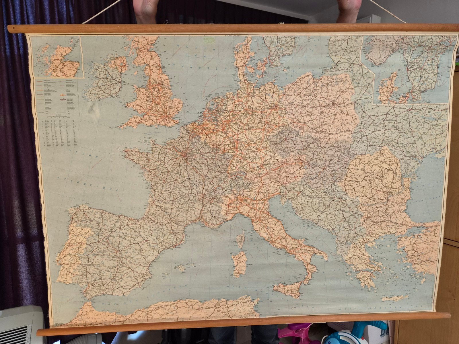 Oude landkaart Europa, Verzamelen, Ophalen