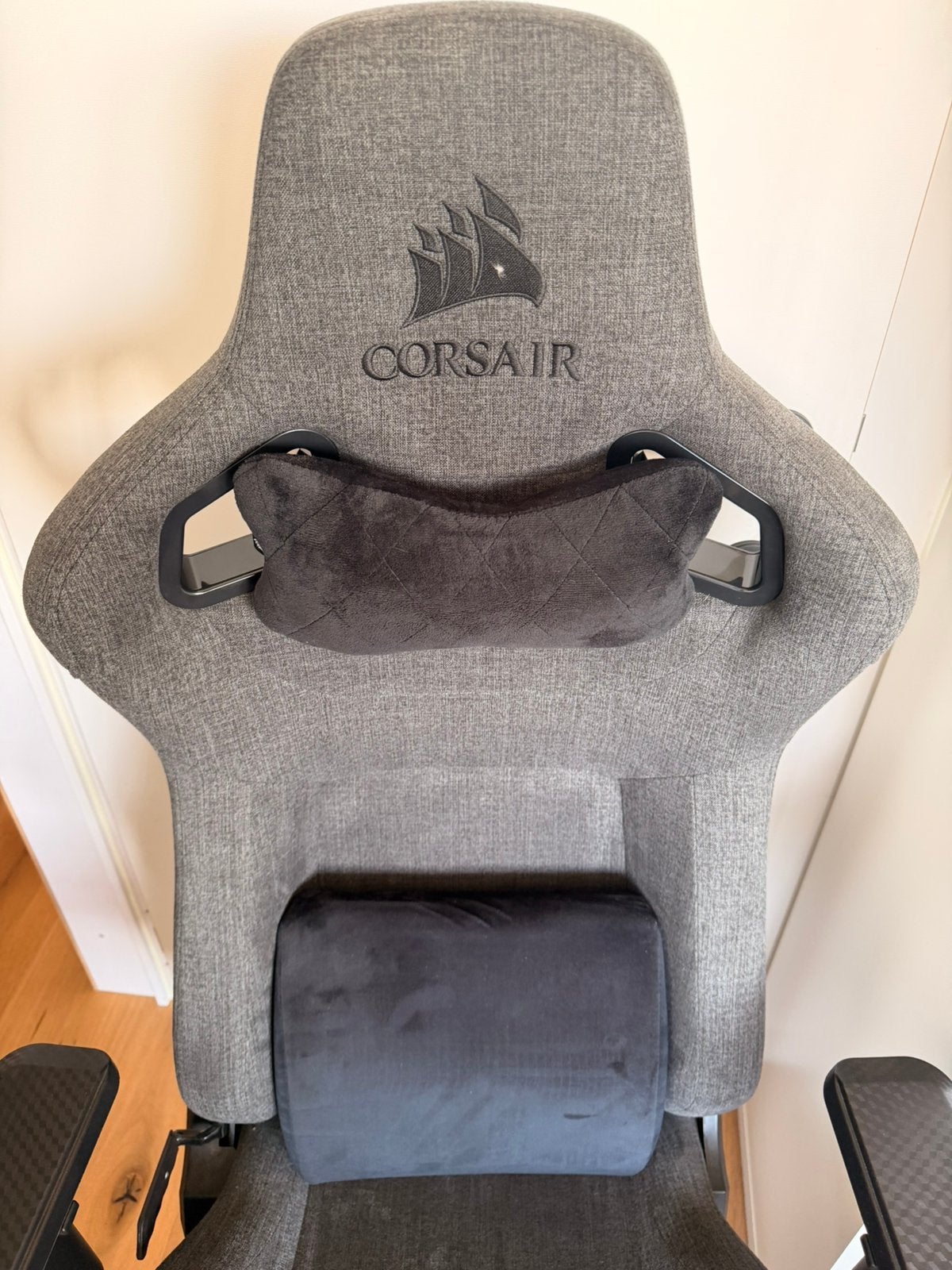 Chaise gaming Corsair, Gris, Comme neuf, Chaise de bureau de gaming, Enlèvement