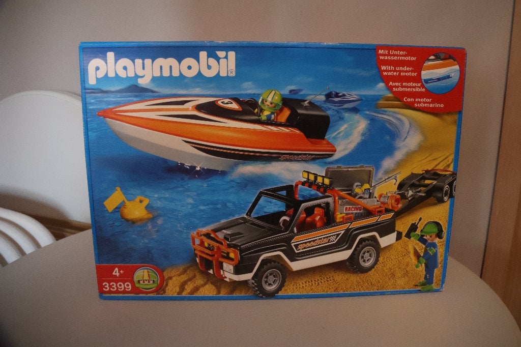 Playmobil Pick-up met Speedboot, Ophalen