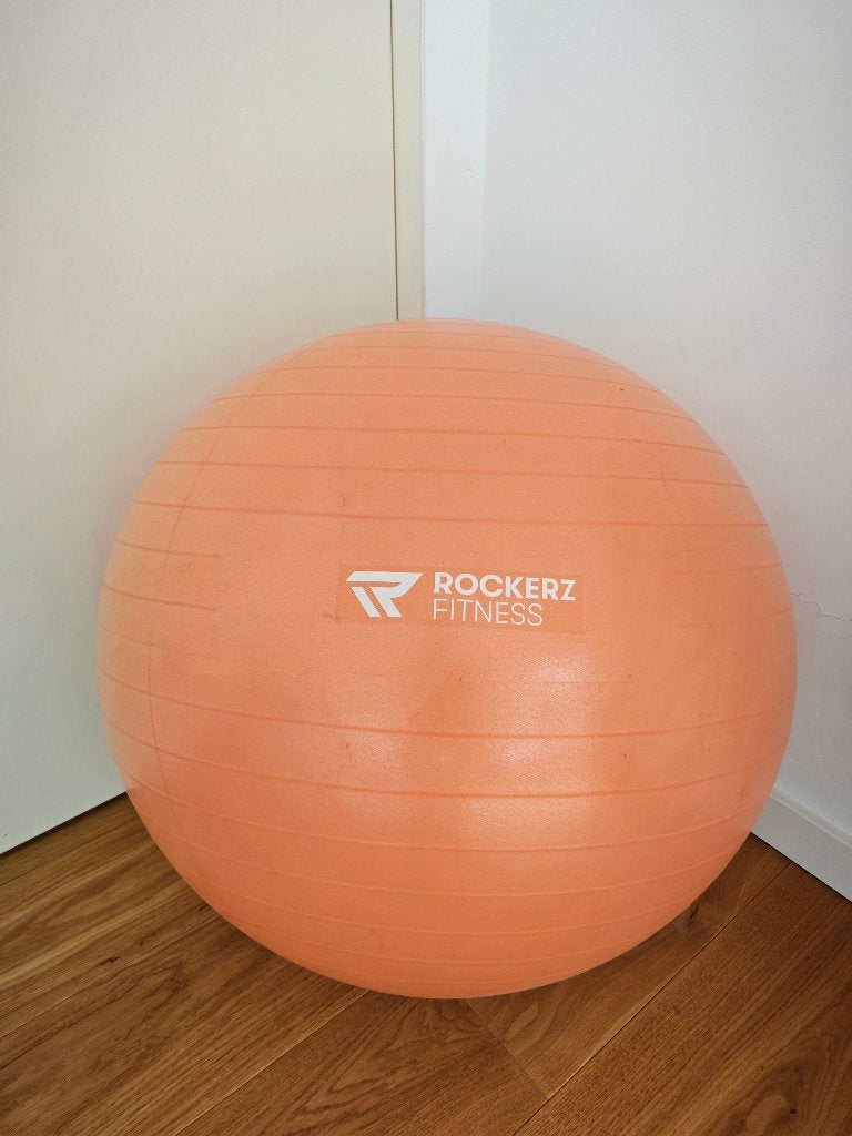 Fitness bal Rockerz met pomp, Sport en Fitness, Fitnessmaterialen, Ophalen, Zo goed als nieuw, Fitnessbal