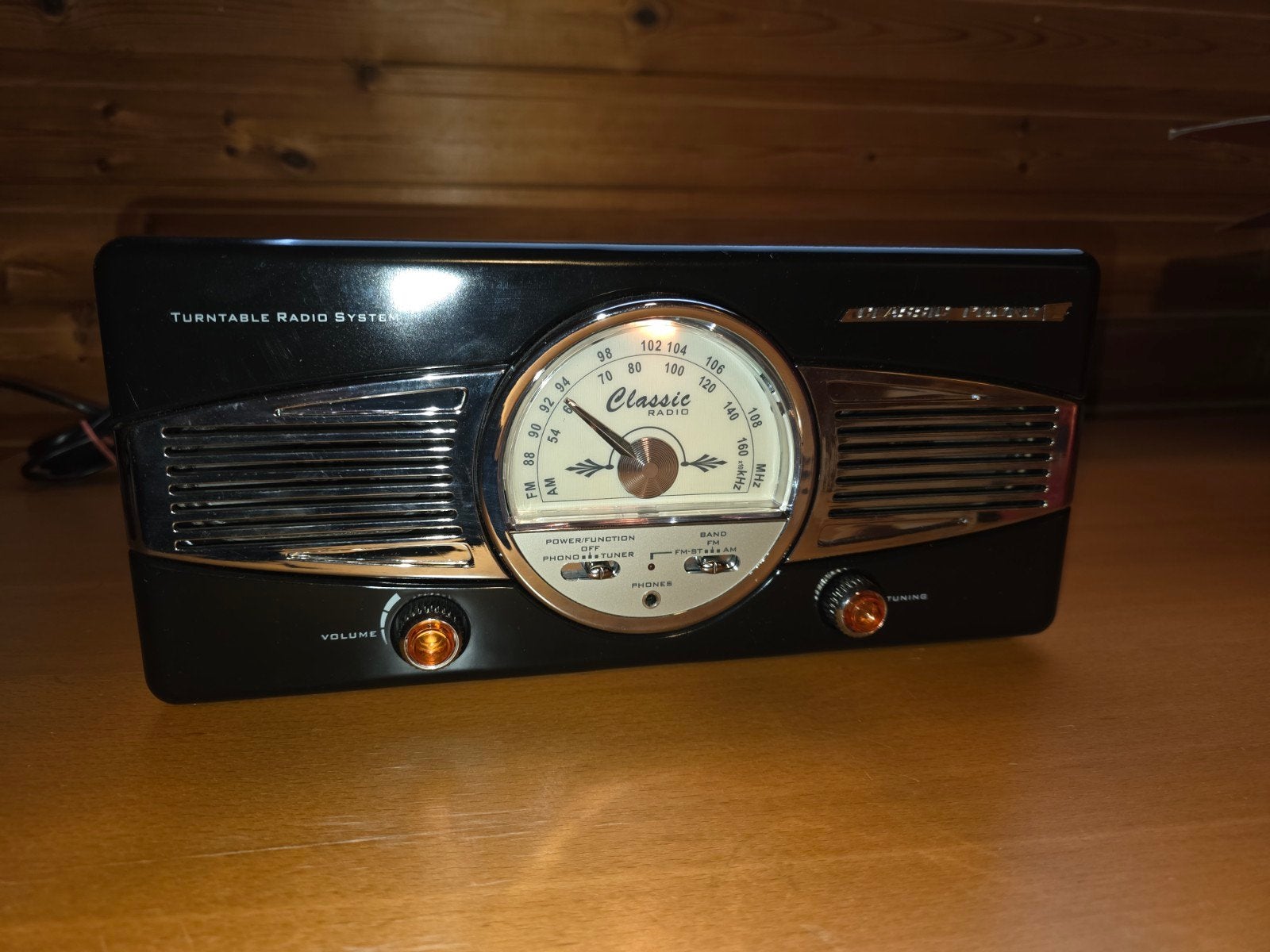 Radio Platine Vinyle Classic Phono Rétro Noire, Enlèvement