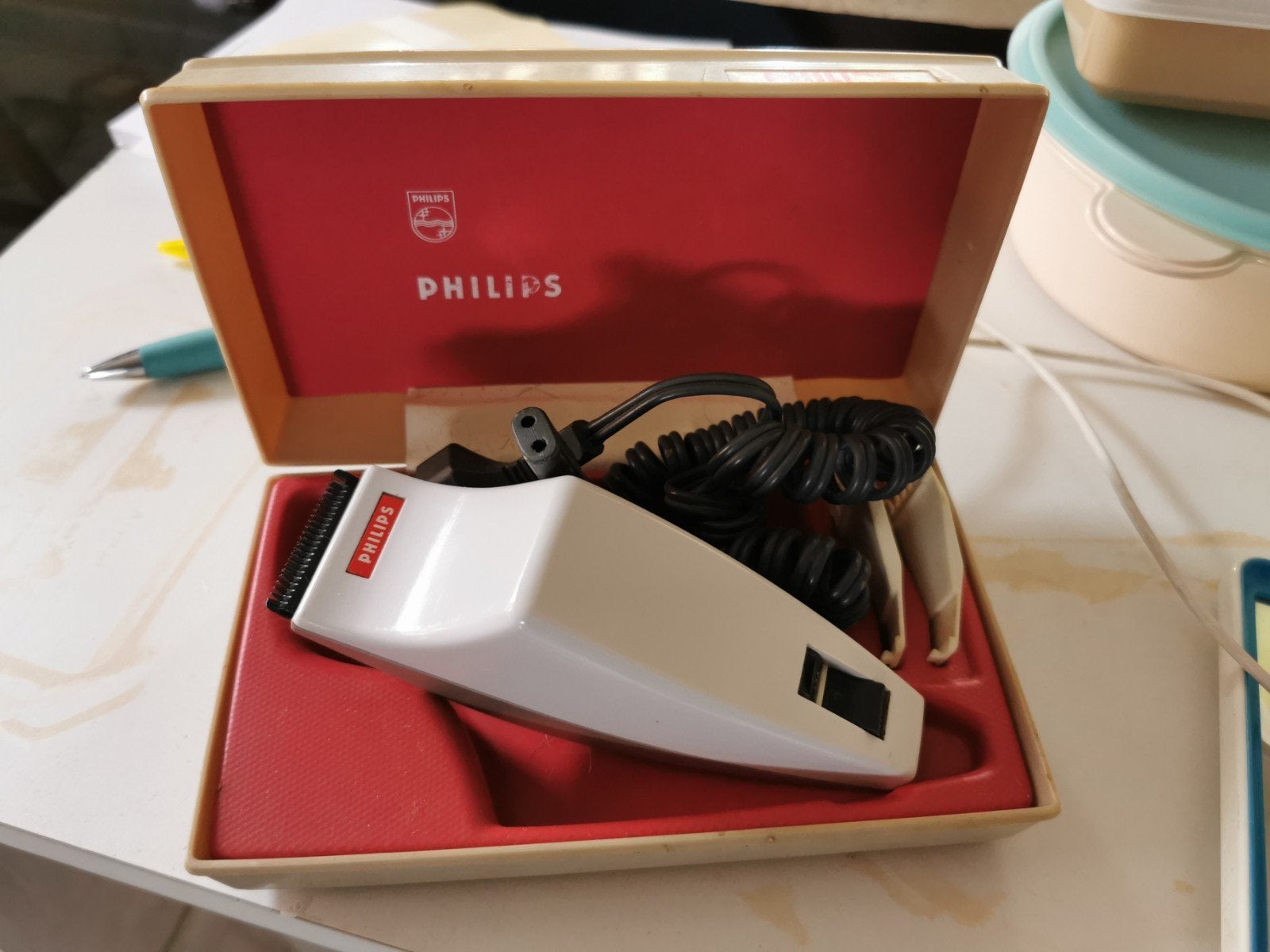Vintage Philips tondeuse, Ophalen of Verzenden, Gebruikt, Haarverzorging