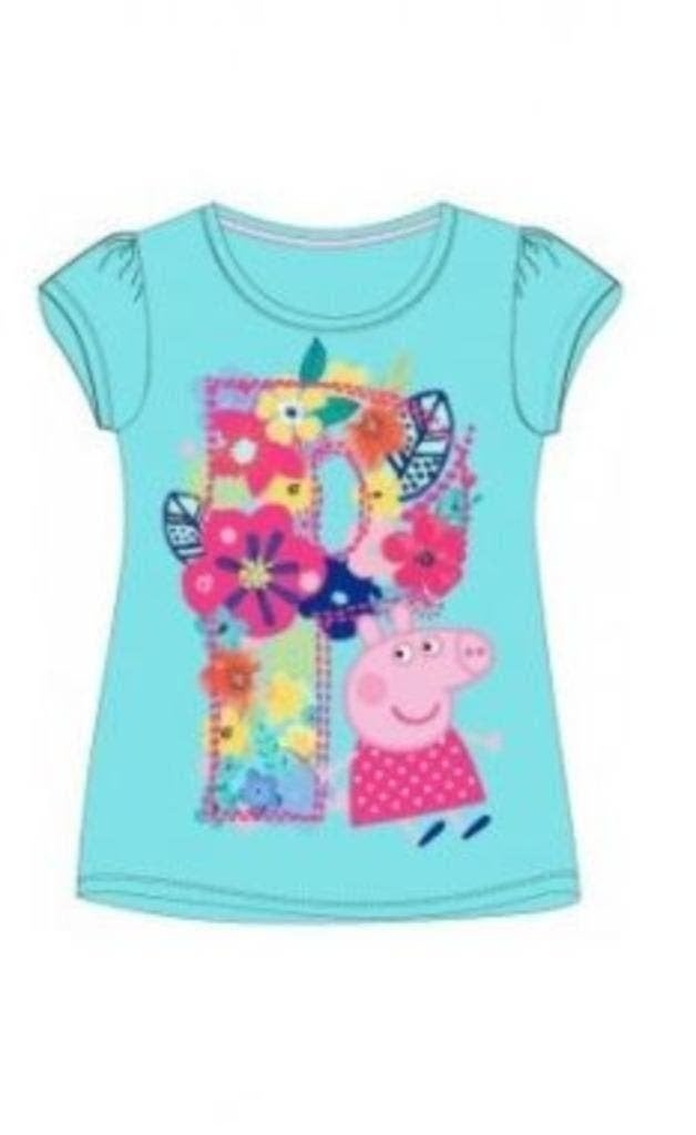 Peppa Pig T-shirt - Blauw - Maat 122 - 128 - Katoen, Meisje, Nieuw, Ophalen of Verzenden, Shirt of Longsleeve