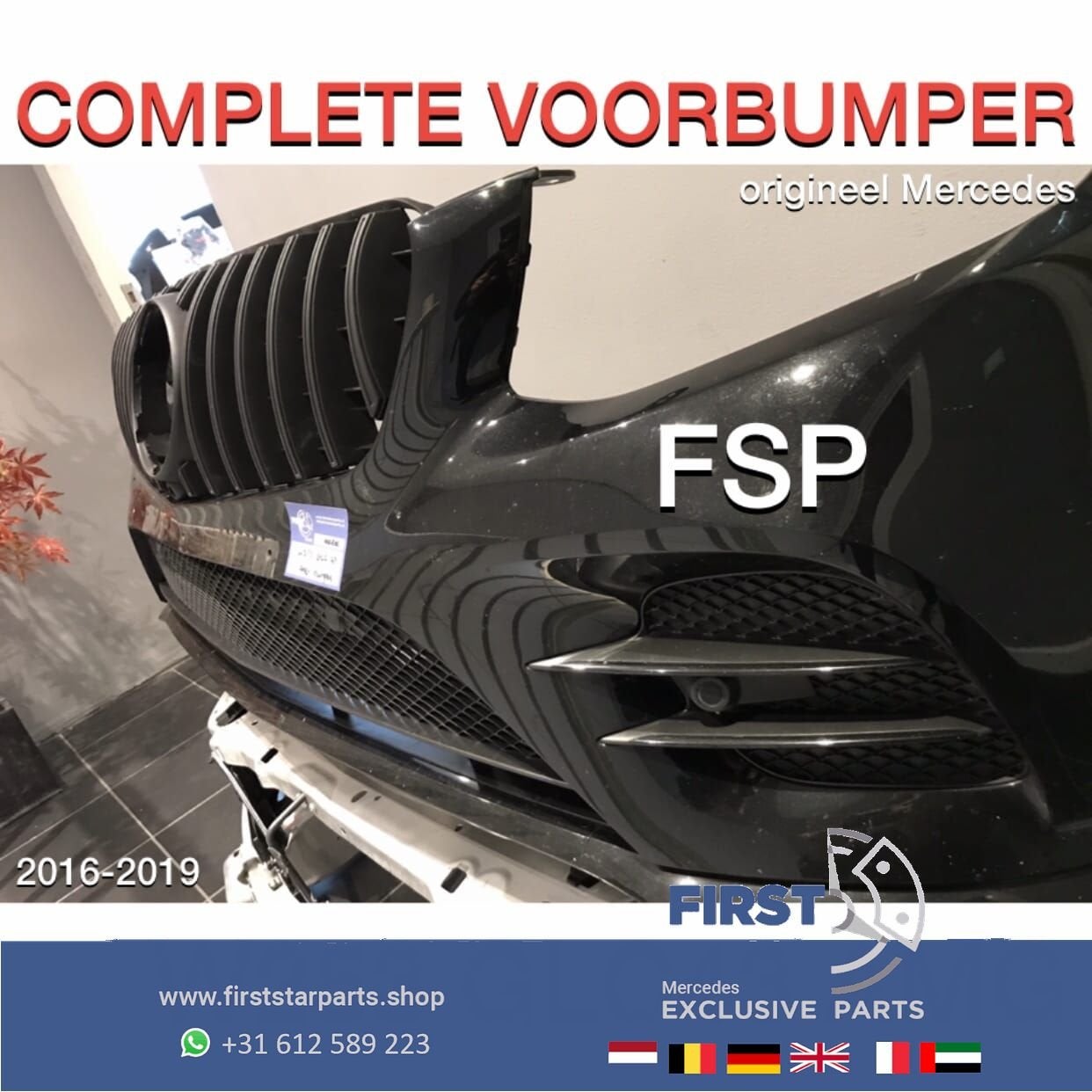 W253 GLC 43 AMG VOORBUMPER + GT GRIL COMPLEET Mercedes 2016-, Utilisé, -, Avant, -