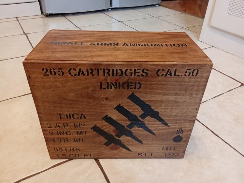 Caisse US WW2 : CALIBER 50, Enlèvement ou Envoi
