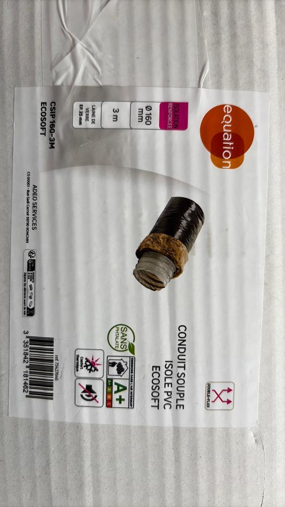 Accessoires de conduits VMC, Enlèvement ou Envoi, Comme neuf