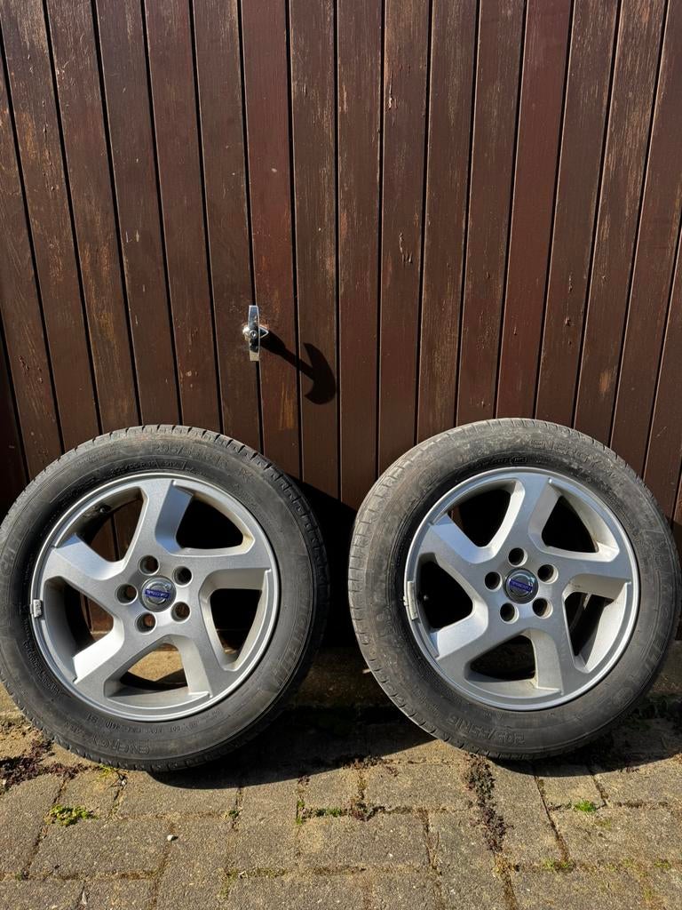 2 jantes volvo 16 pouces 205/55, Ophalen, 16 inch, Velg(en)
