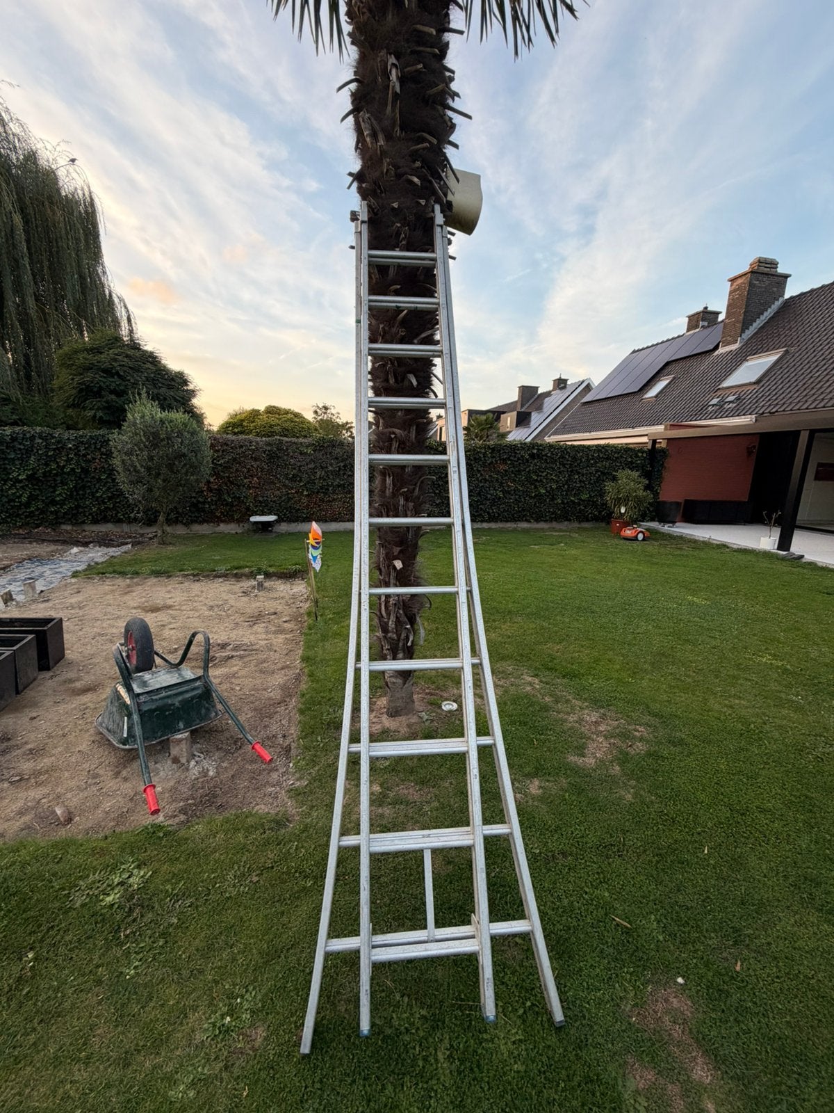 schuifladder  kan tot 5,60 m, Pliable ou rétractable/escamotable, Échelle, Enlèvement, Utilisé