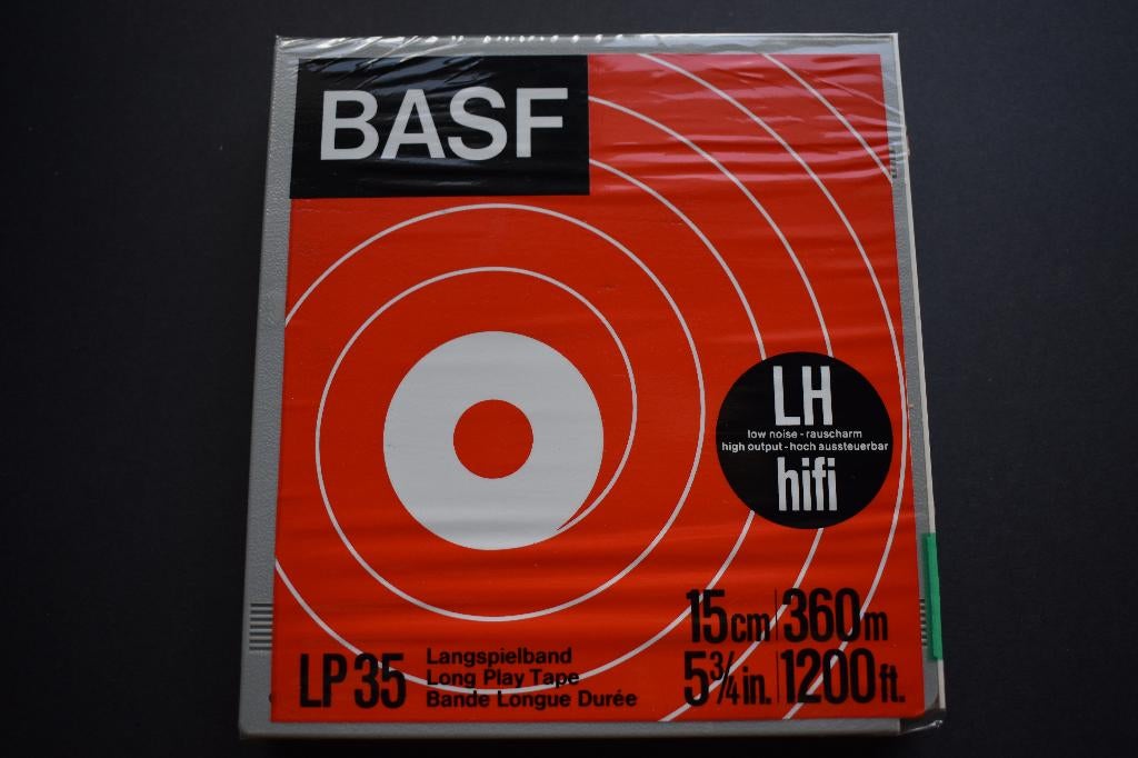 4x BASF LP 35 Long Play Reel Tape 15cm / 360m - 5"SEALED BOX, Ophalen of Verzenden, Onderdeel