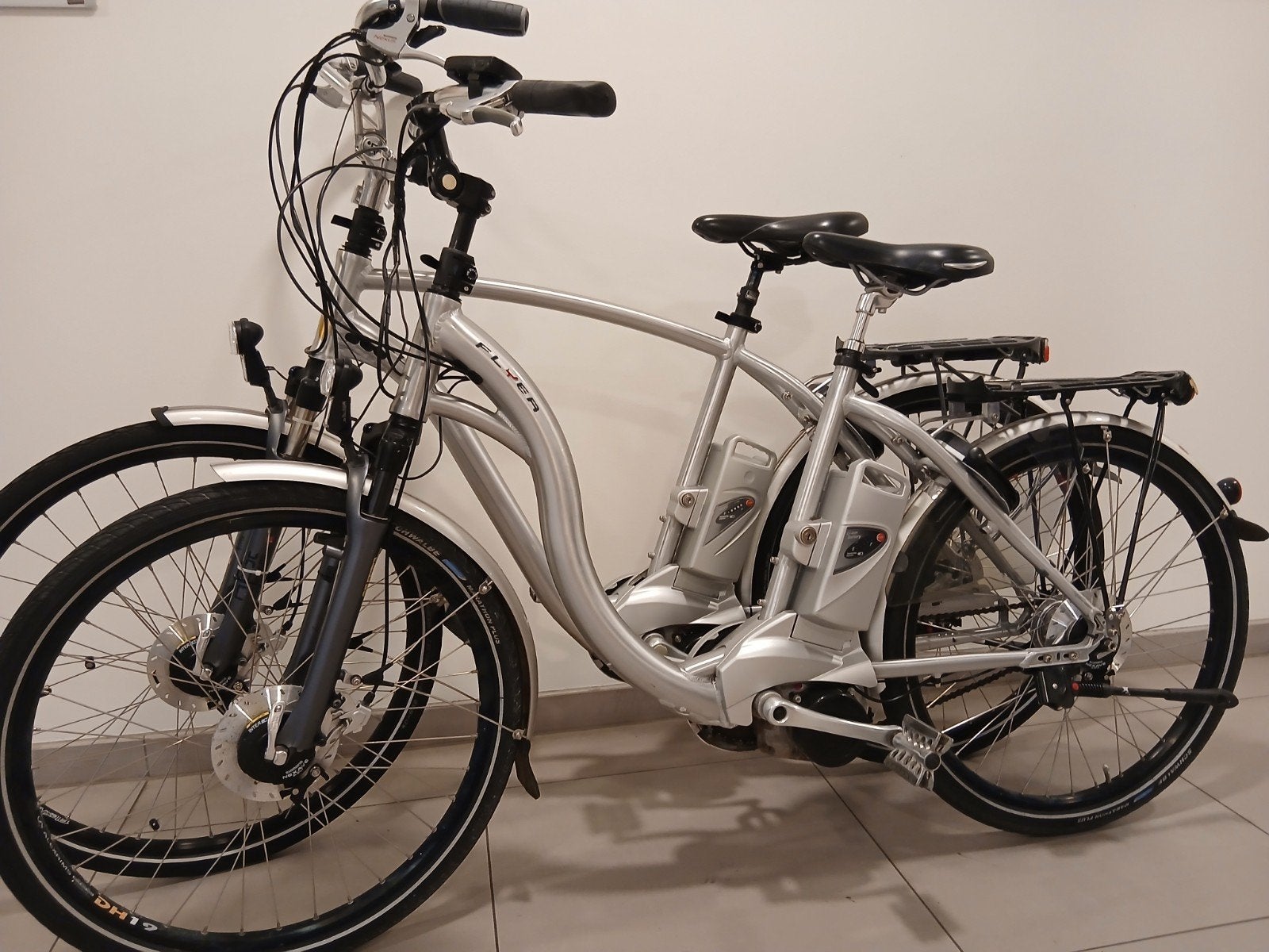 Mooie set elektrische fietsen Herenfiets en Damesfiets, Enlèvement, Comme neuf
