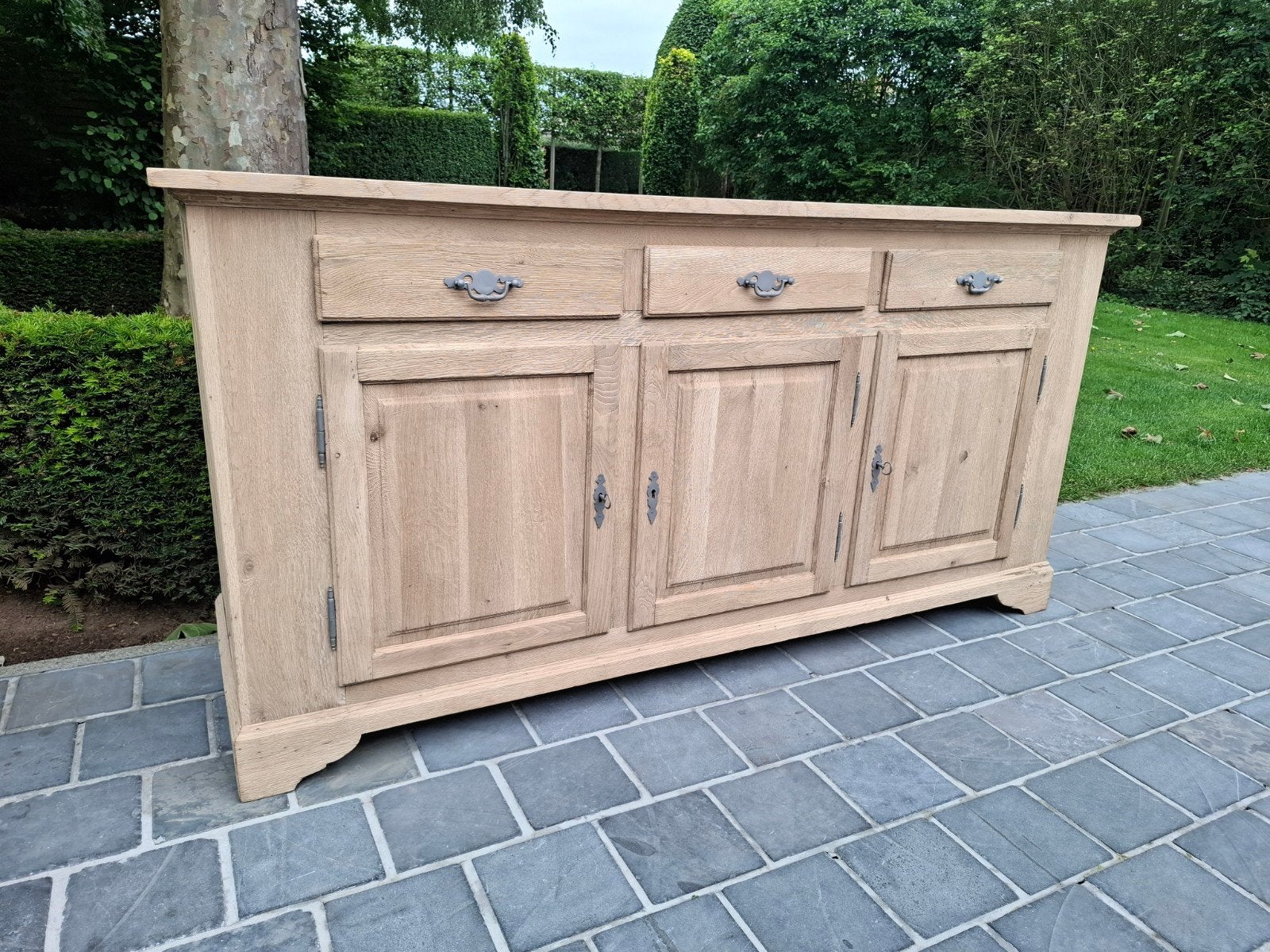 Massief eiken dressoir. Geluchtgomd., Ophalen of Verzenden, Eikenhout