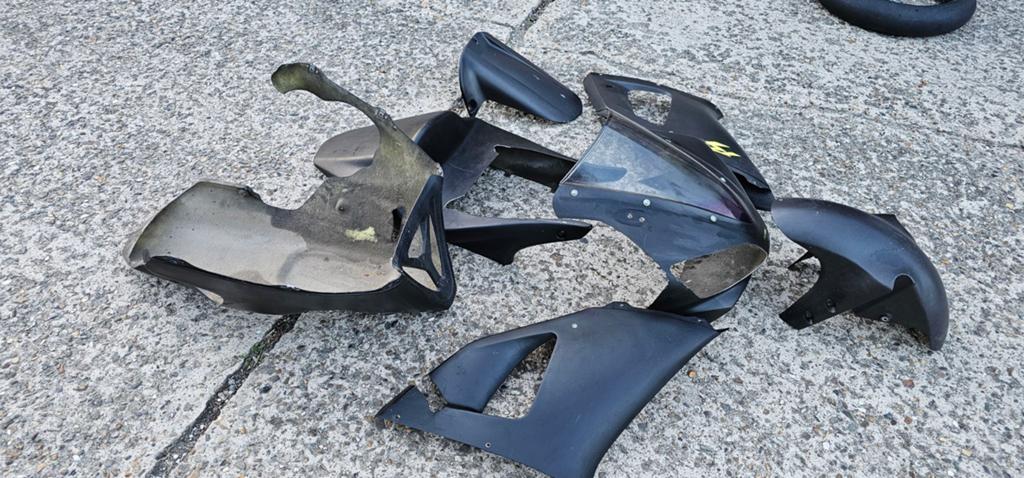 Yamaha R1 kuipset circuit Matzwart, Motoren, Ophalen, Gebruikt