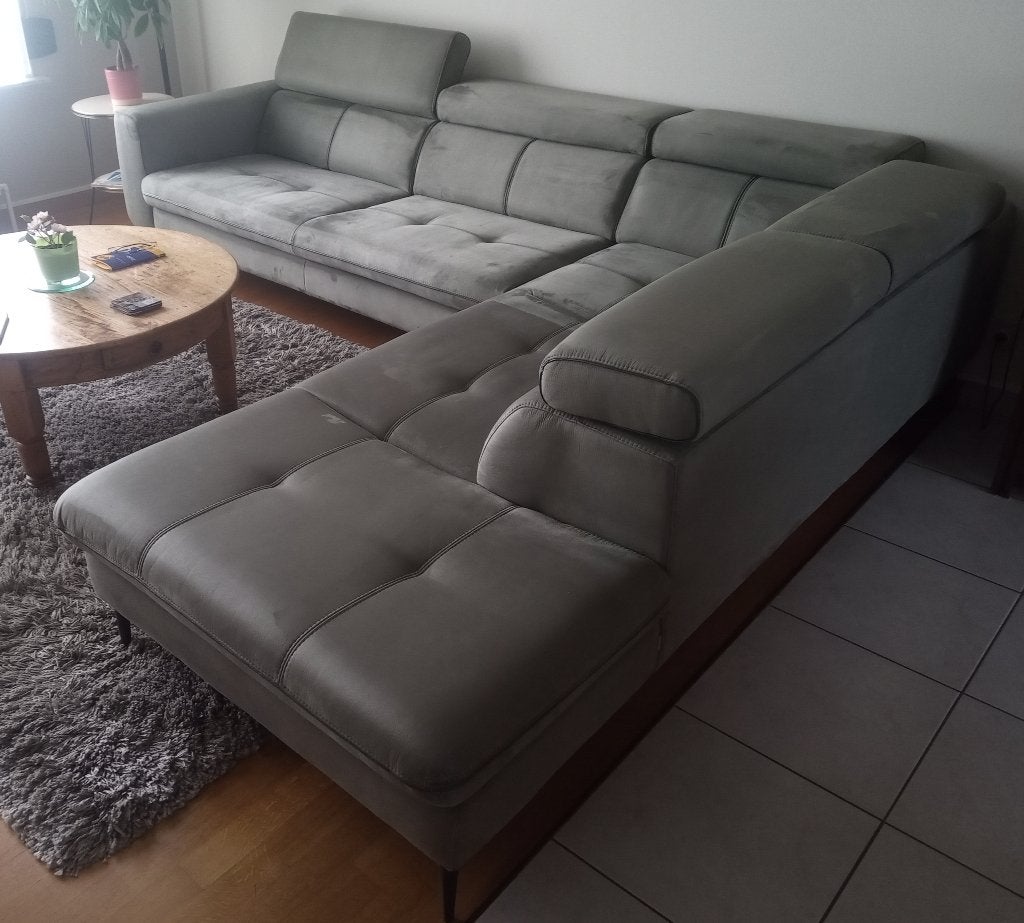 hoekbank, hoeksalon, bankstel merk Xooon, Huis en Inrichting, Ophalen, Gebruikt, Stof, Modern