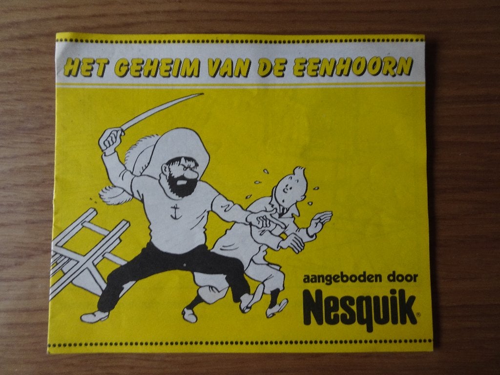 Nesquik Kuifje boekje - Het geheim van de Eenhoorn (NL), Ophalen of Verzenden, Kuifje, Zo goed als nieuw, Boek of Spel
