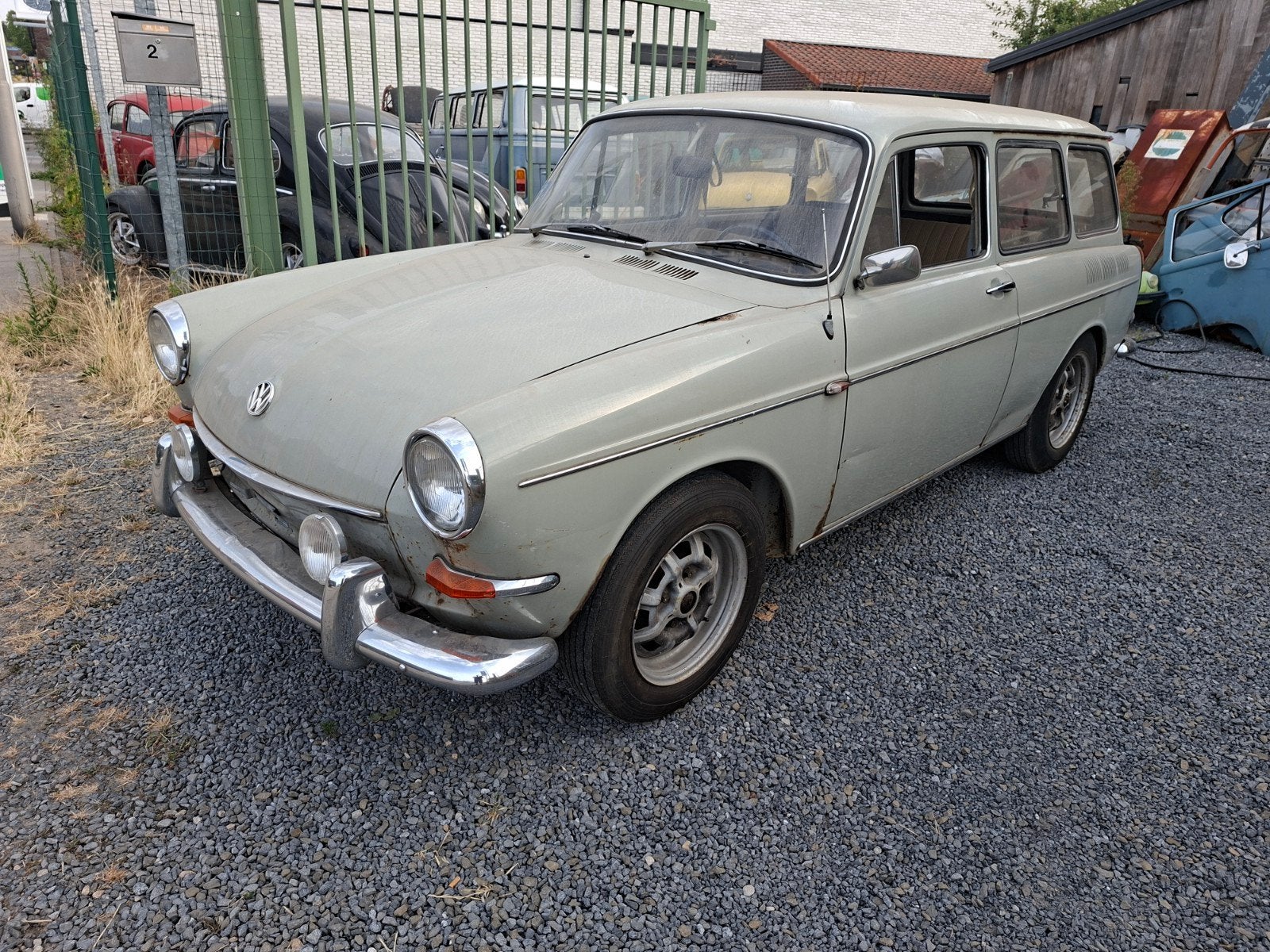 vw variant '68, Auto's, Oldtimers, Bruin, Volkswagen, 3 deurs, Bruin