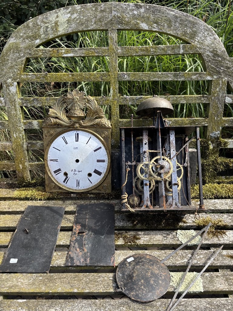 Antiek Frans Comtoise uurwerk 1850-1880 L. Brocot à Lyon, Enlèvement ou Envoi