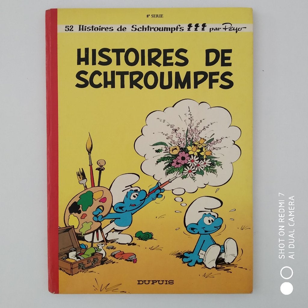 E.O. LES SCHTROUMPFS T8 "Histoires de Schtroumpfs" 1972., Livres, BD, Peyo, Enlèvement ou Envoi, Une BD, Utilisé