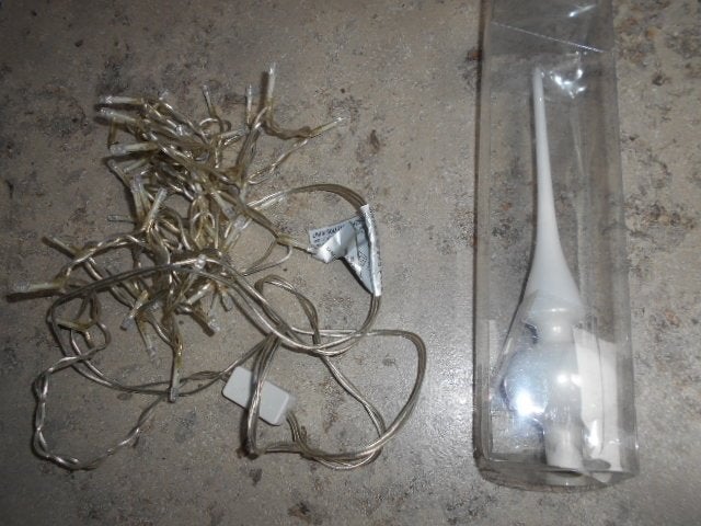 Witte spits + 50 led lichtjes, Diversen, Ophalen of Verzenden, Zo goed als nieuw