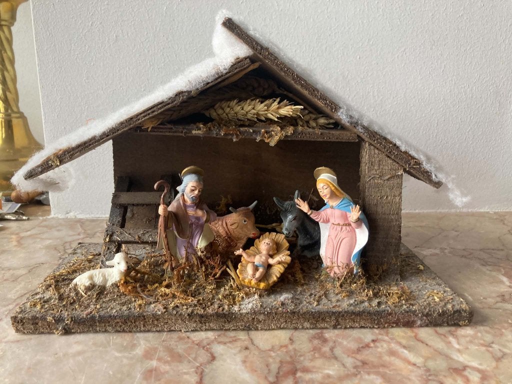 Oude Vlaamse Kerststal (16 op 24 cm), Enlèvement ou Envoi