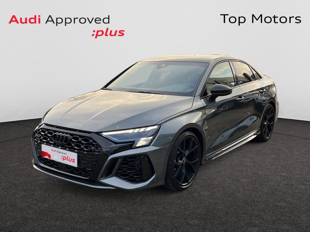 Audi RS3 Sedan RSðŸ*400PKðŸ’¥*QUATTRO*LED MATRIX*B&O*CARPL, Auto's, RS3, 203 g/km, Overige carrosserie, Zilver of Grijs