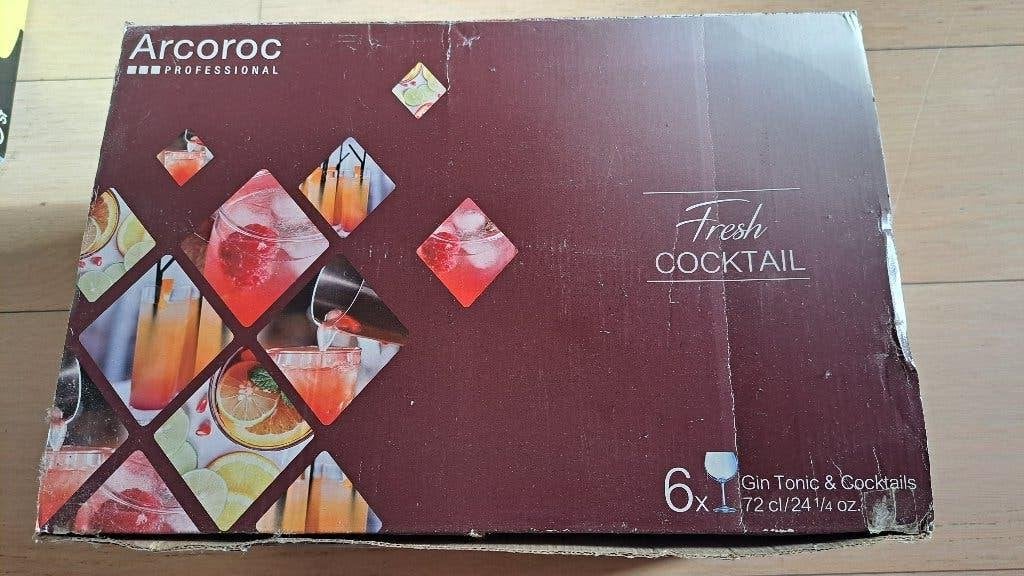 6 gin tonic glazen - ARCOROC, Ophalen, Nieuw