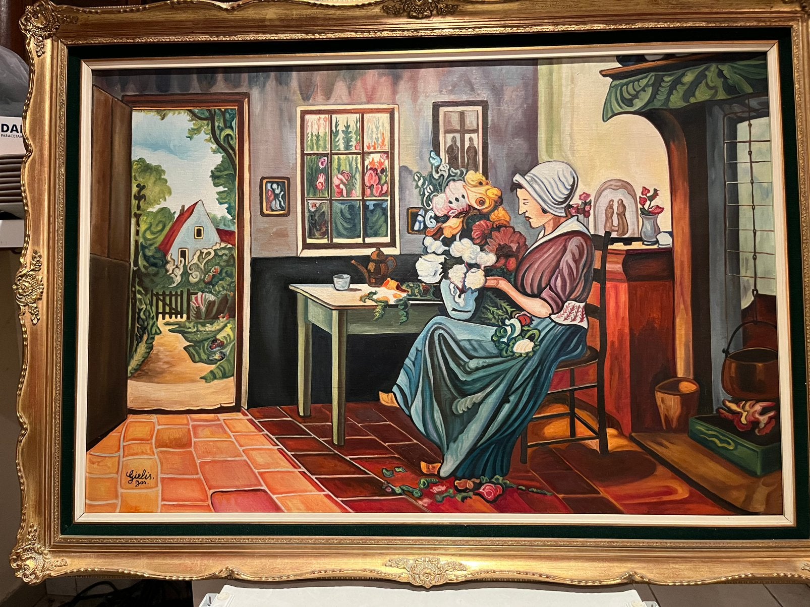 Schilderij Jos Gielis, Antiek en Kunst, Ophalen