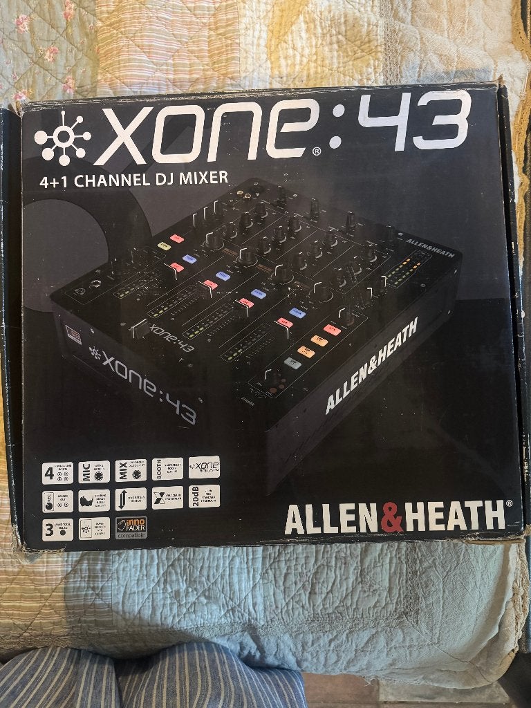 Allen & Heath Xone:43 professionele 4-kanaals DJ-mixer, Audio, Tv en Foto, Versterkers en Ontvangers, Ophalen, Zo goed als nieuw