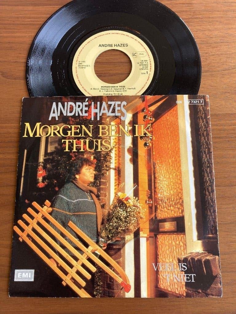 André Hazes – Morgen Ben Ik Thuis, Cd's en Dvd's, Vinyl Singles, Beschermende buitenhoes, Ophalen of Verzenden, 7 inch, Nederlandstalig