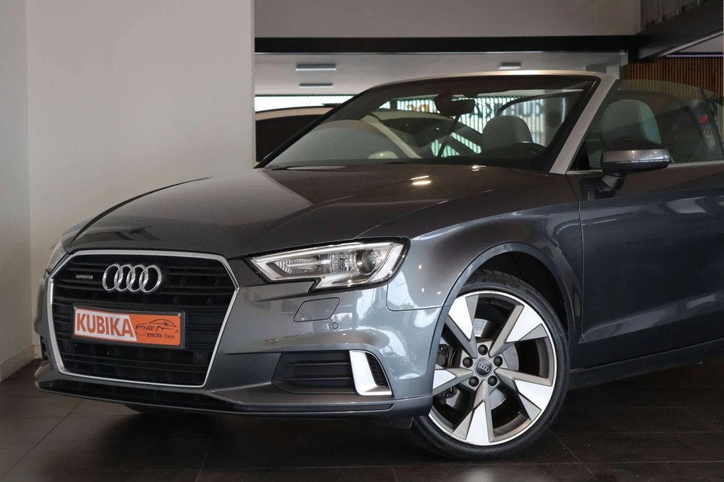 Audi A3 Cabriolet 2.0 TFSI Quattro Sport S tronic Leder Navi, Autos, Cuir, Argent ou Gris, Achat, Euro 6