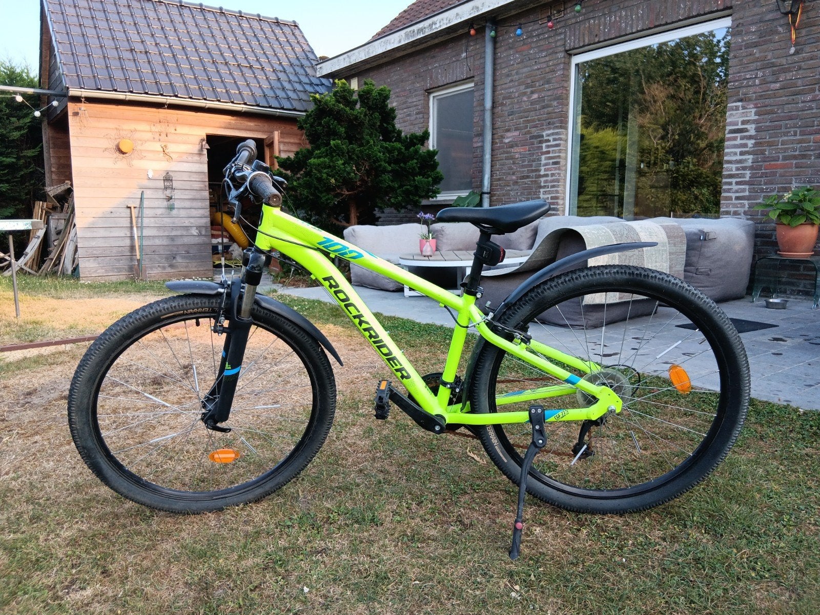 Fiets Rockrider 27.5 inch met voorvorkvering, Enlèvement, Comme neuf, Acier, 24 pouces ou plus