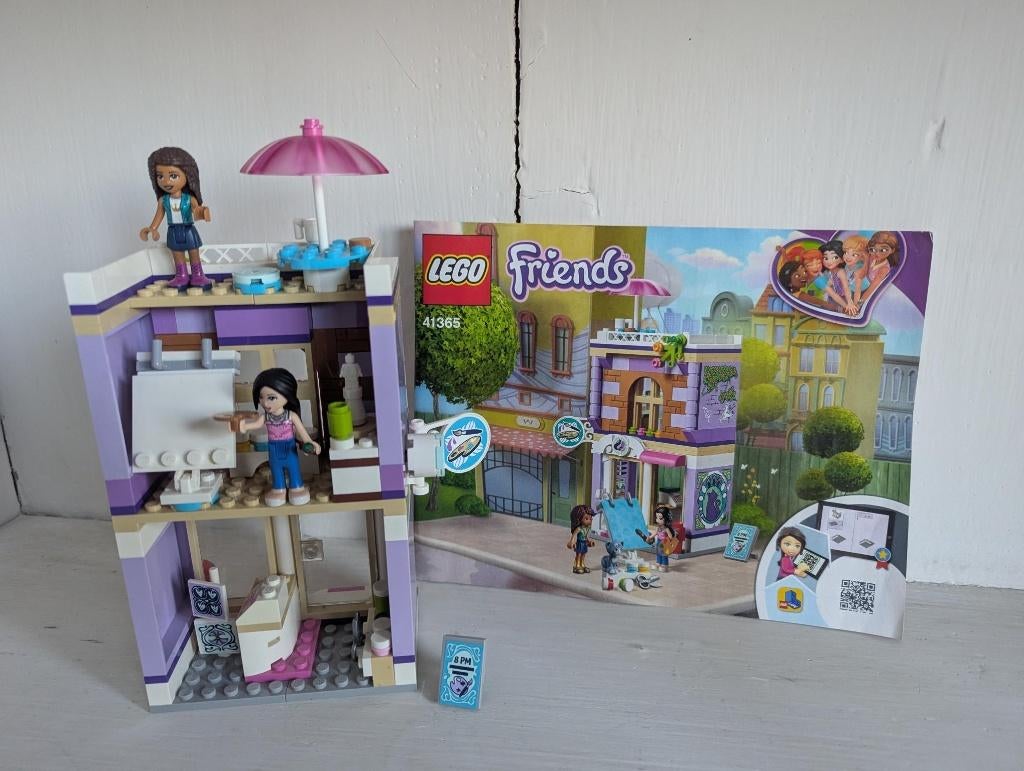 LEGO Friends Emma's Kunstatelier - 41365, Ophalen of Verzenden, Zo goed als nieuw, Complete set, Lego