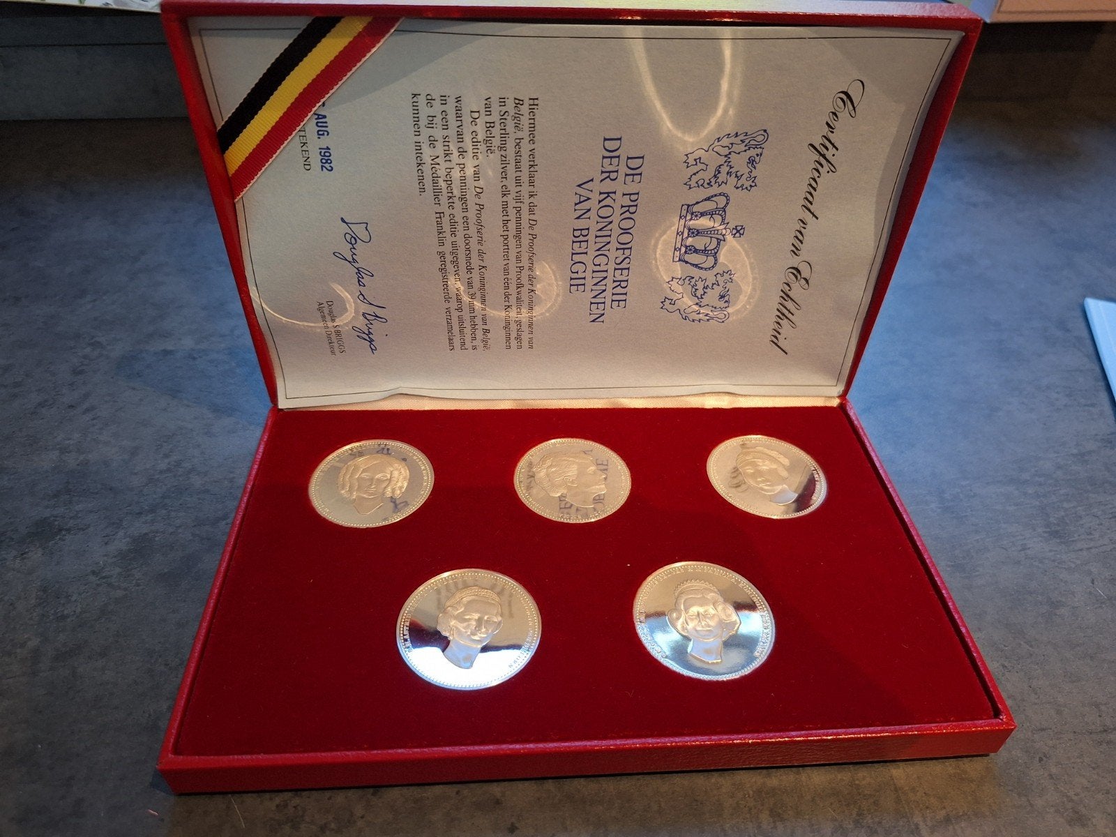 De Proofserie der Koninginnen van België, Enlèvement, Belgique, Série, Argent