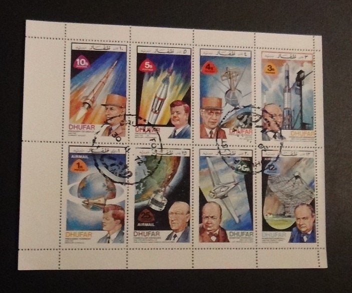 Thematische zegels blokken of velletjes, Postzegels en Munten, Postzegels | Thematische zegels, Ophalen of Verzenden, Gestempeld