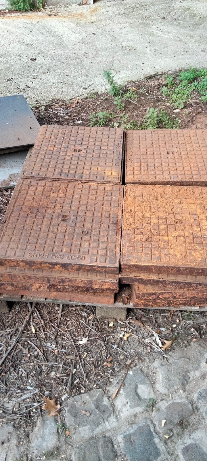 Putdeksel van gietijzer 50x50 20 stuks, Ophalen