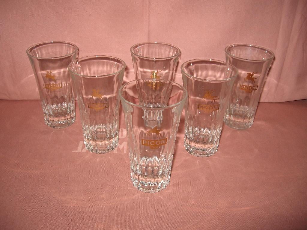 6 anciennes lunettes CLUB dorées Picon, Collections, Enlèvement ou Envoi, Utilisé, Ustensile
