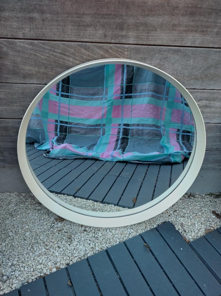 Retro Spiegel rond, Ophalen, Huis en Inrichting