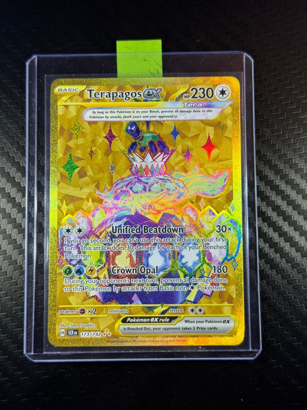 Terapagos ex | Hyper Rare | 2024 | #173/142, Verzenden, Zo goed als nieuw, Losse kaart