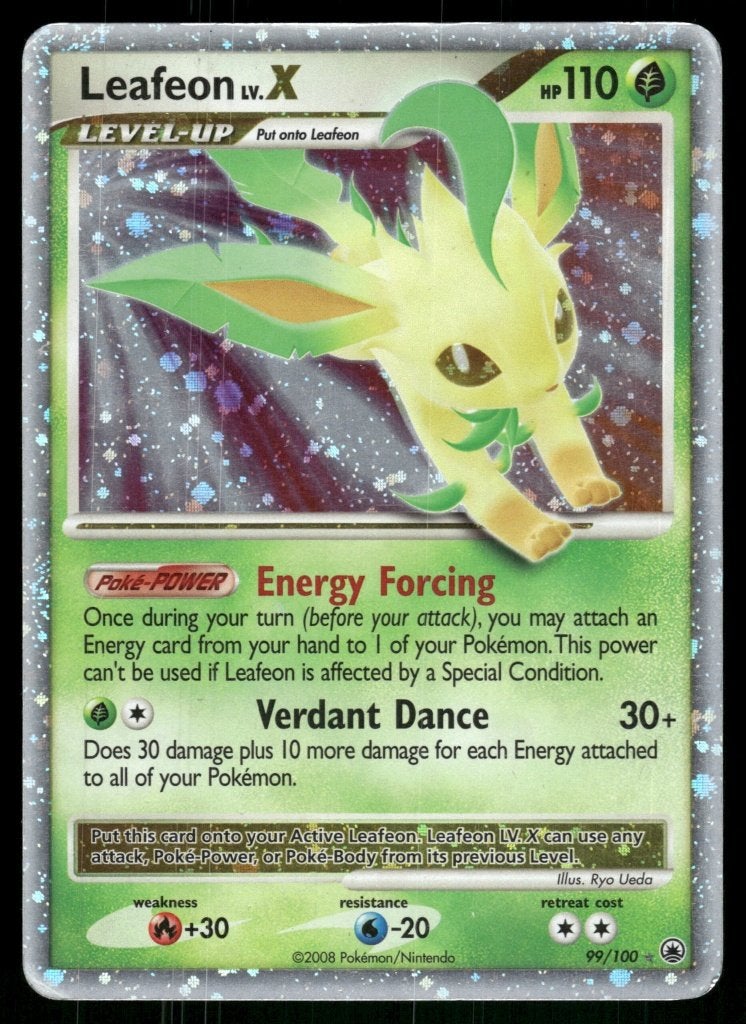 Leafeon LV.X 99/100 - Majestic Dawn, Hobby en Vrije tijd, Verzenden, Gebruikt