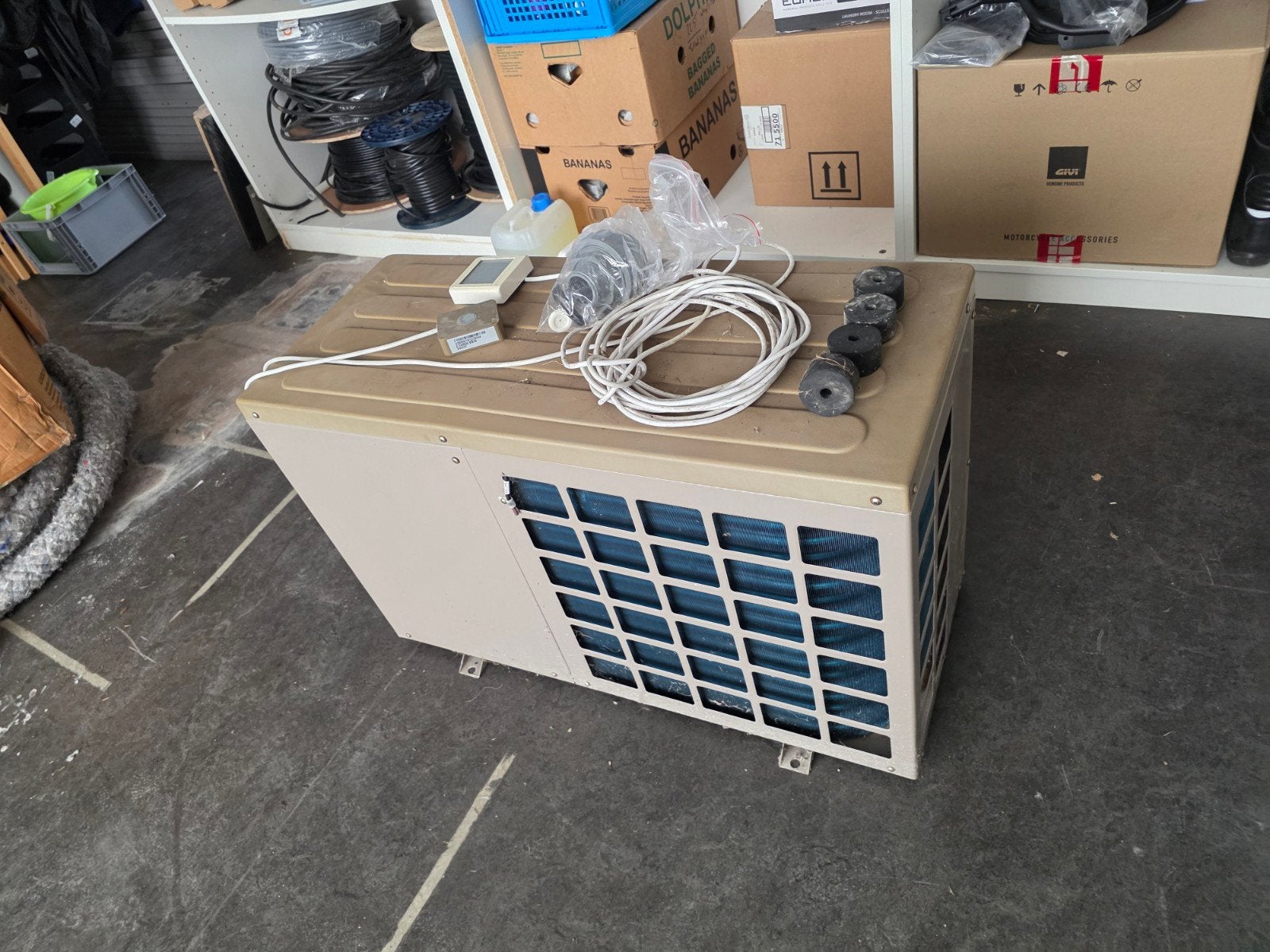 Warmtepomp 4,5 kW voor jacuzzi, opzetzwembad, Tuin en Terras, Zwembad-toebehoren, Gebruikt, Verwarming, Ophalen