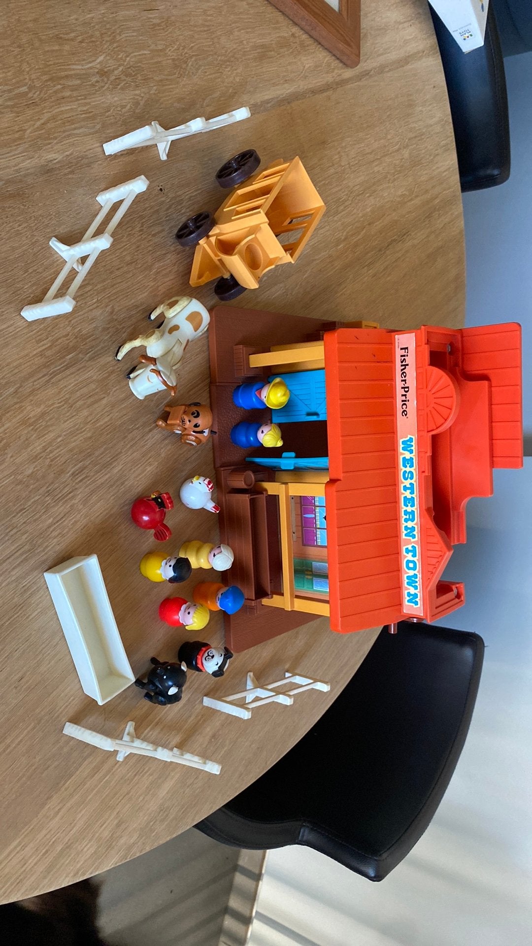 Vintage Fischer price - western town, Verzamelen, Ophalen, Zo goed als nieuw