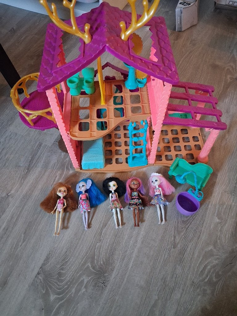 Enchantimals huis en 5 poppen, Enlèvement, Utilisé, Autres types